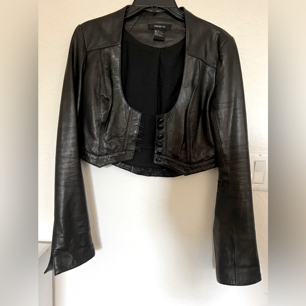 Arden B lamb skin leather jacket size M